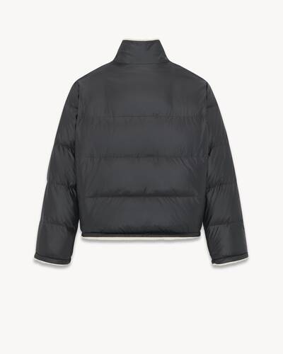 saint laurent down puffer jacket in nylon