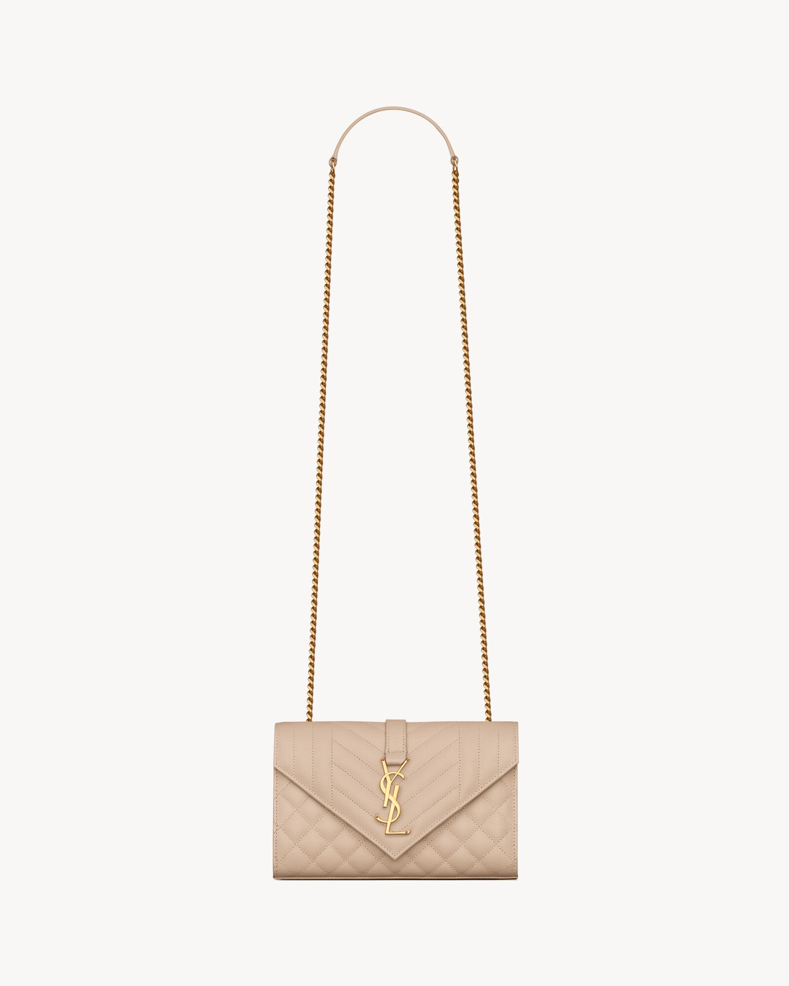 ENVELOPE SMALL IN QUILTED GRAIN DE POUDRE EMBOSSED LEATHER — 600195BOW912721