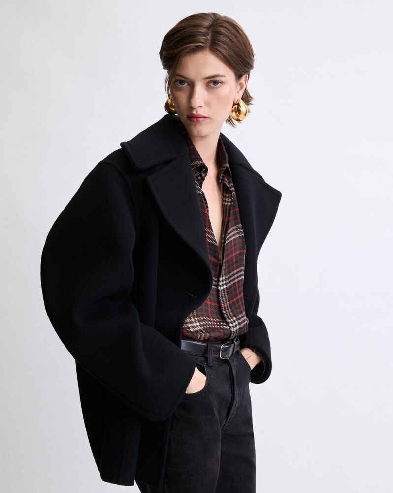 peacoat in wool