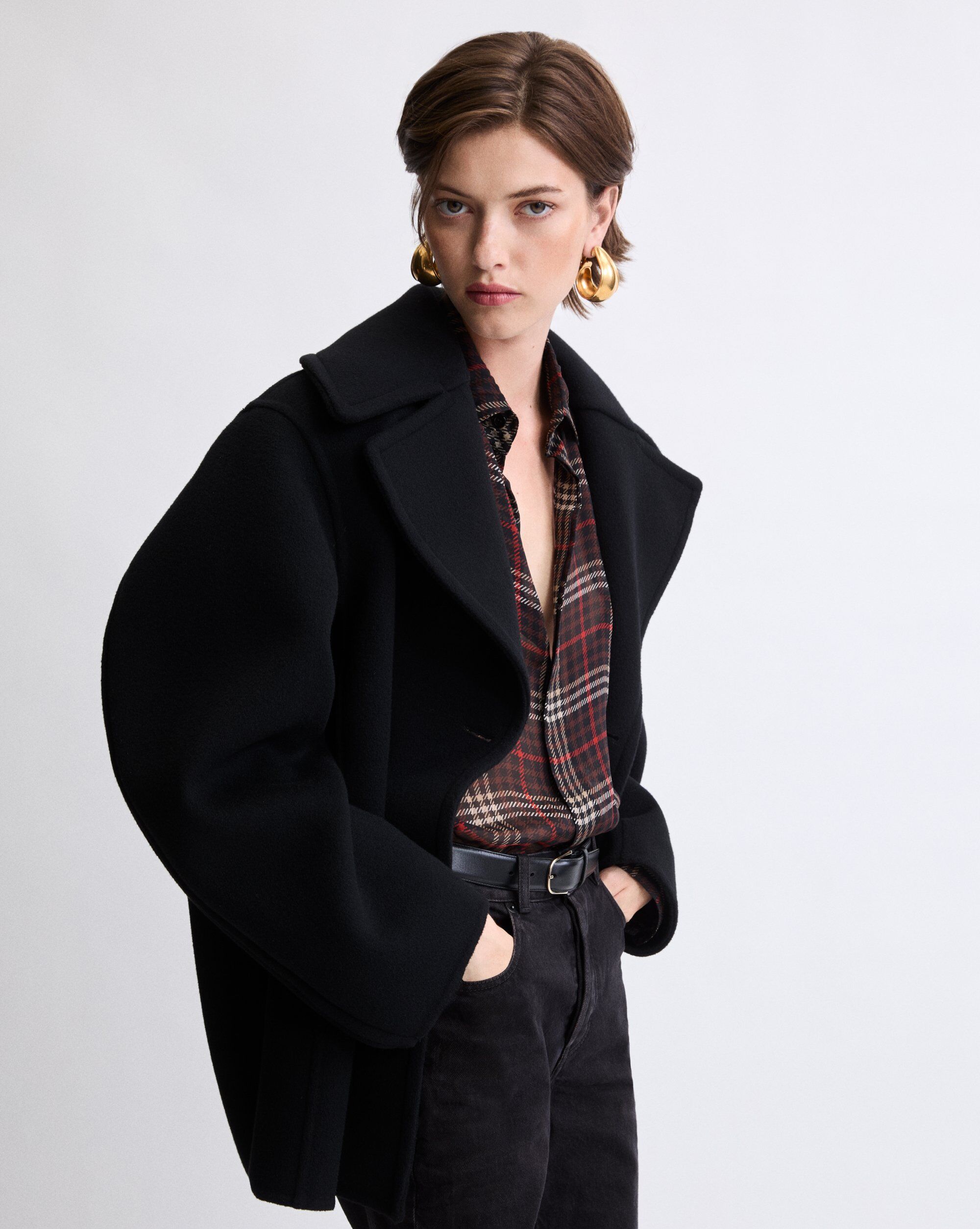 peacoat in wool