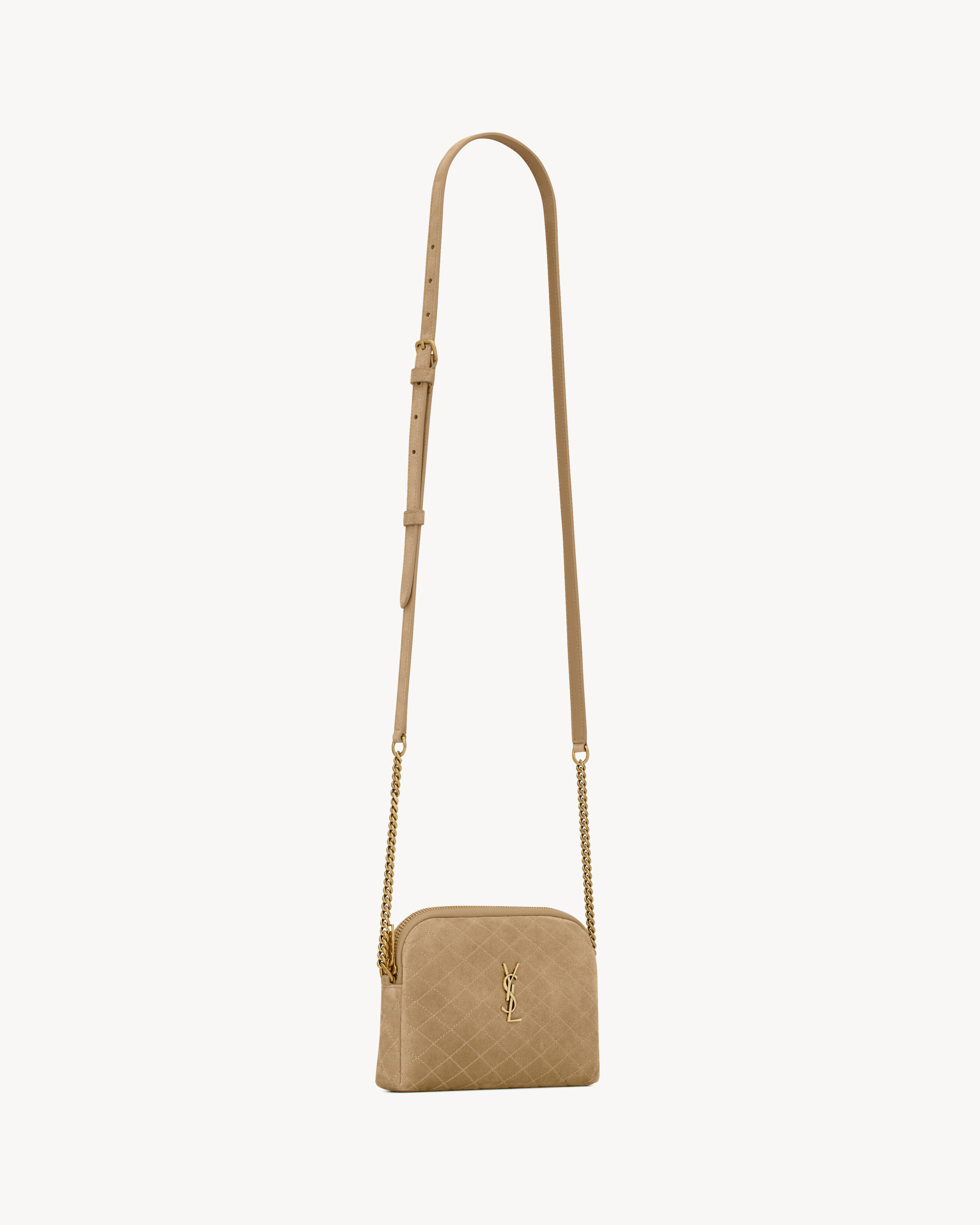 GABY zipped pouch in suede