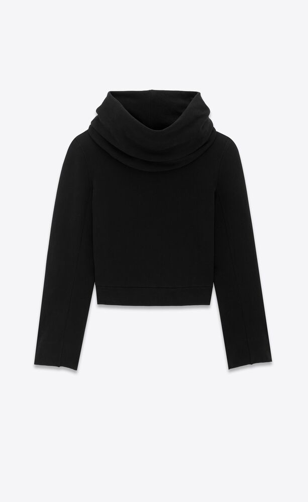 funnel-neck sweatshirt 