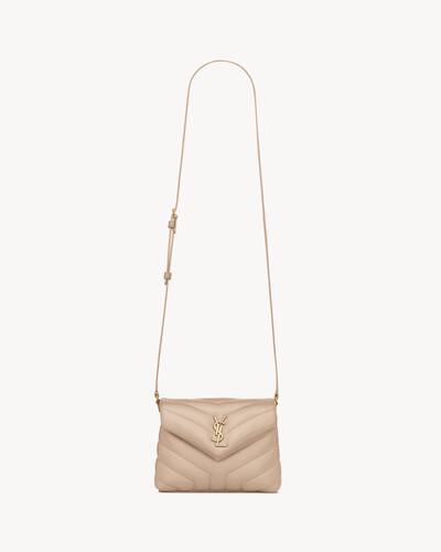 loulou toy strap bag in quilted y leather