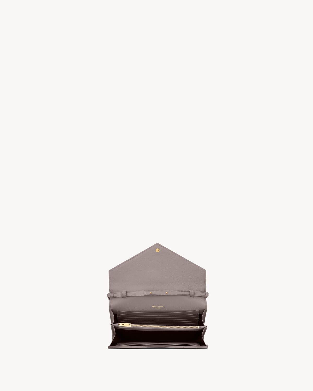 CLASSIC CASSANDRE CHAIN WALLET IN GRAIN DE POUDRE LEATHER