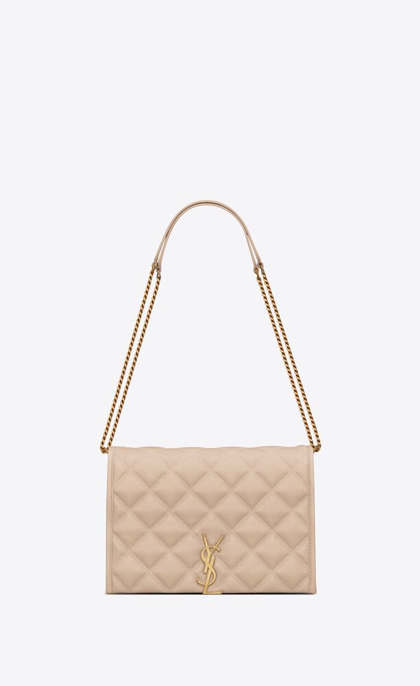 becky chain wallet in quilted lambskin