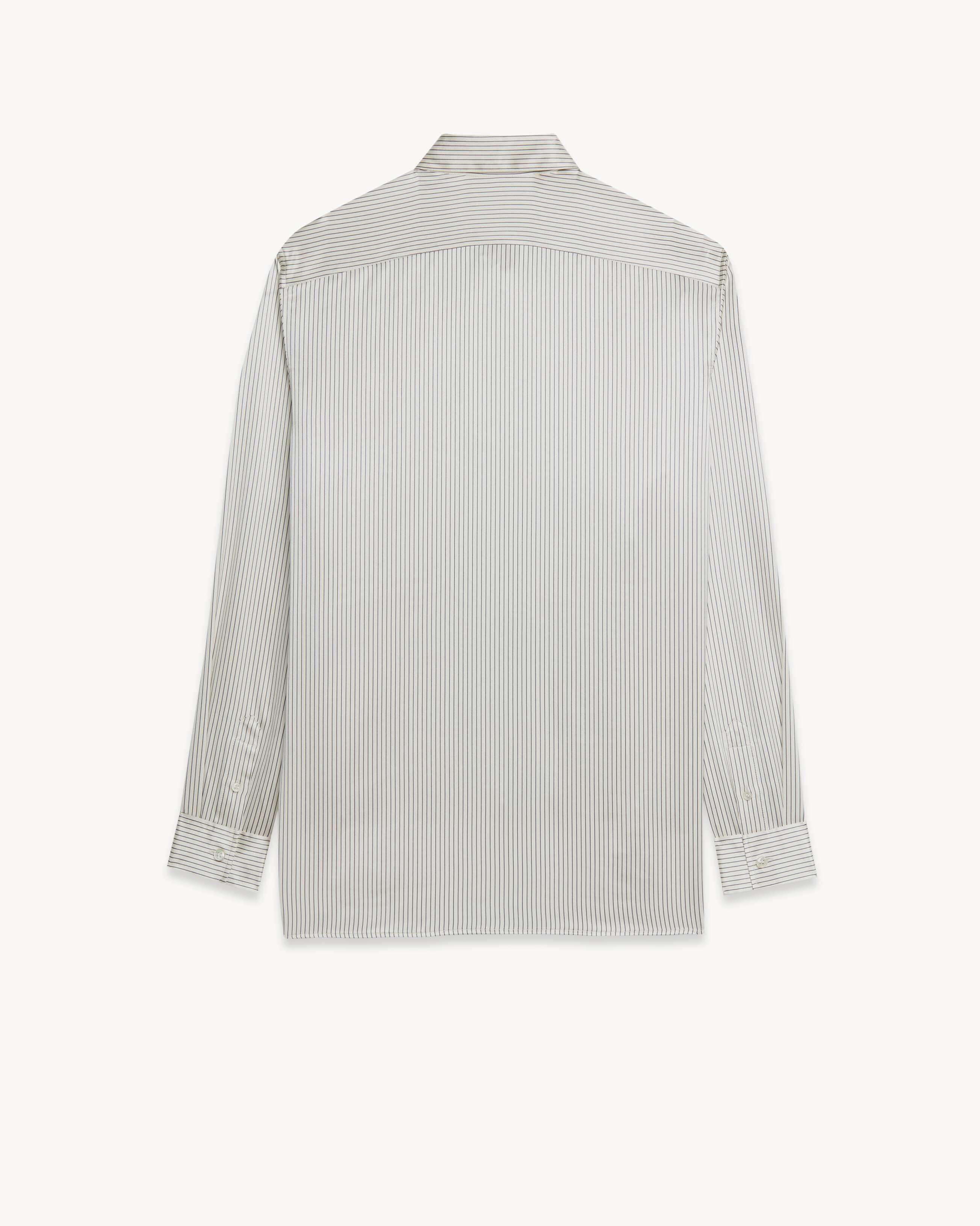 Shirt in Striped Silk Satin