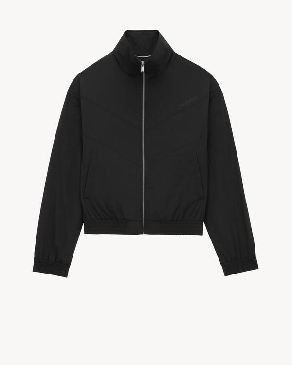 ジャケット Saint Laurent JACKET (517740Y404W 1000) クロップドジャケット（ラムスキン） | Saint Laurent サン