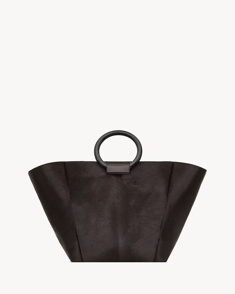 Maxi tote in pony hair leather