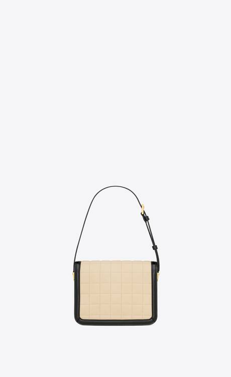 Solferino small in quilted nubuck suede and brushed leather | Saint ...