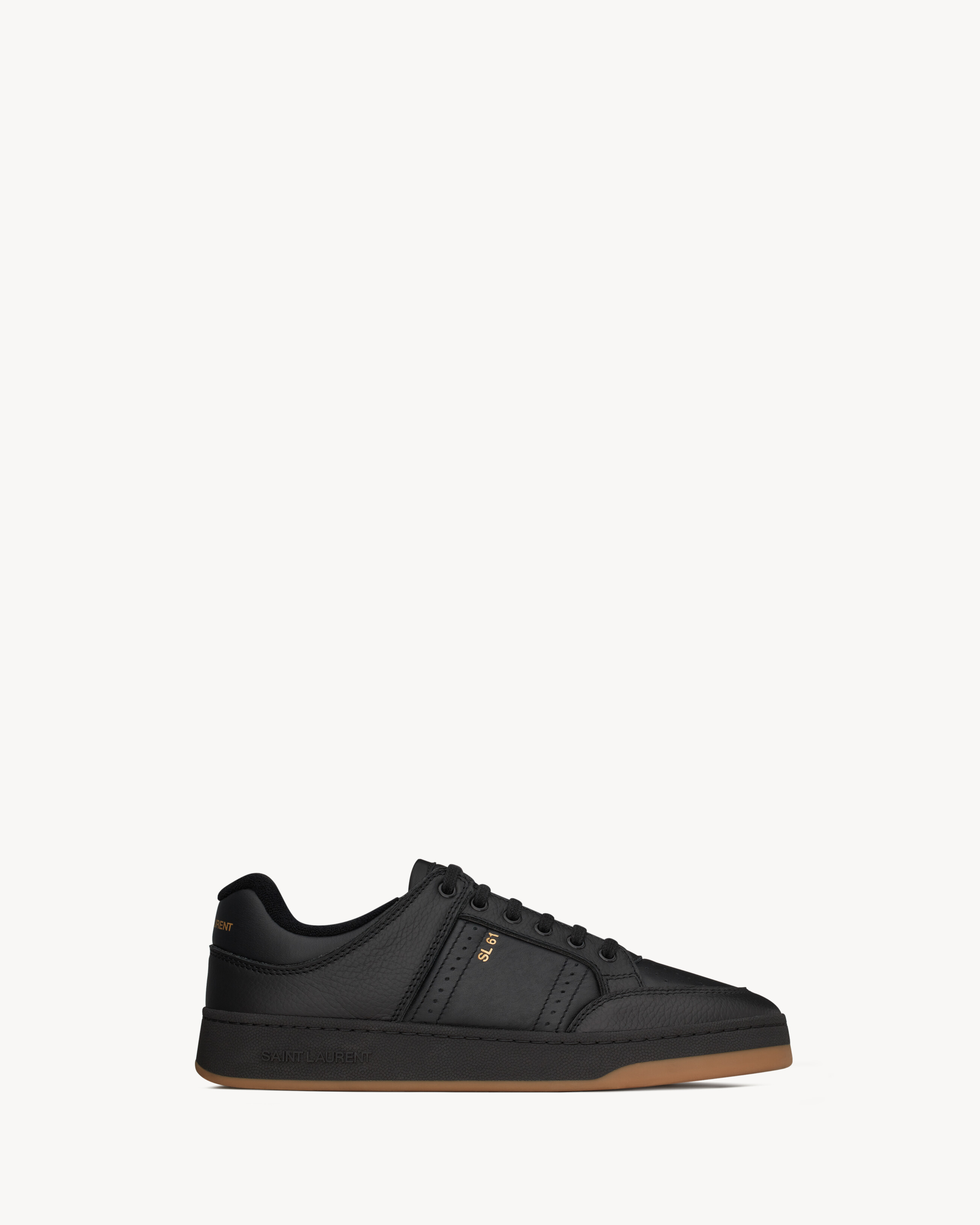 SL/61 low-top sneakers in smooth and grained leather