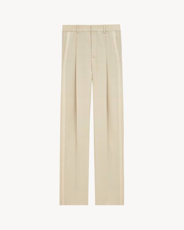 パンツ Saint Laurent SS23 Ivory wool pant (516111Y513W 9935) Small-821987Y2L822630_A.jpg?v=2