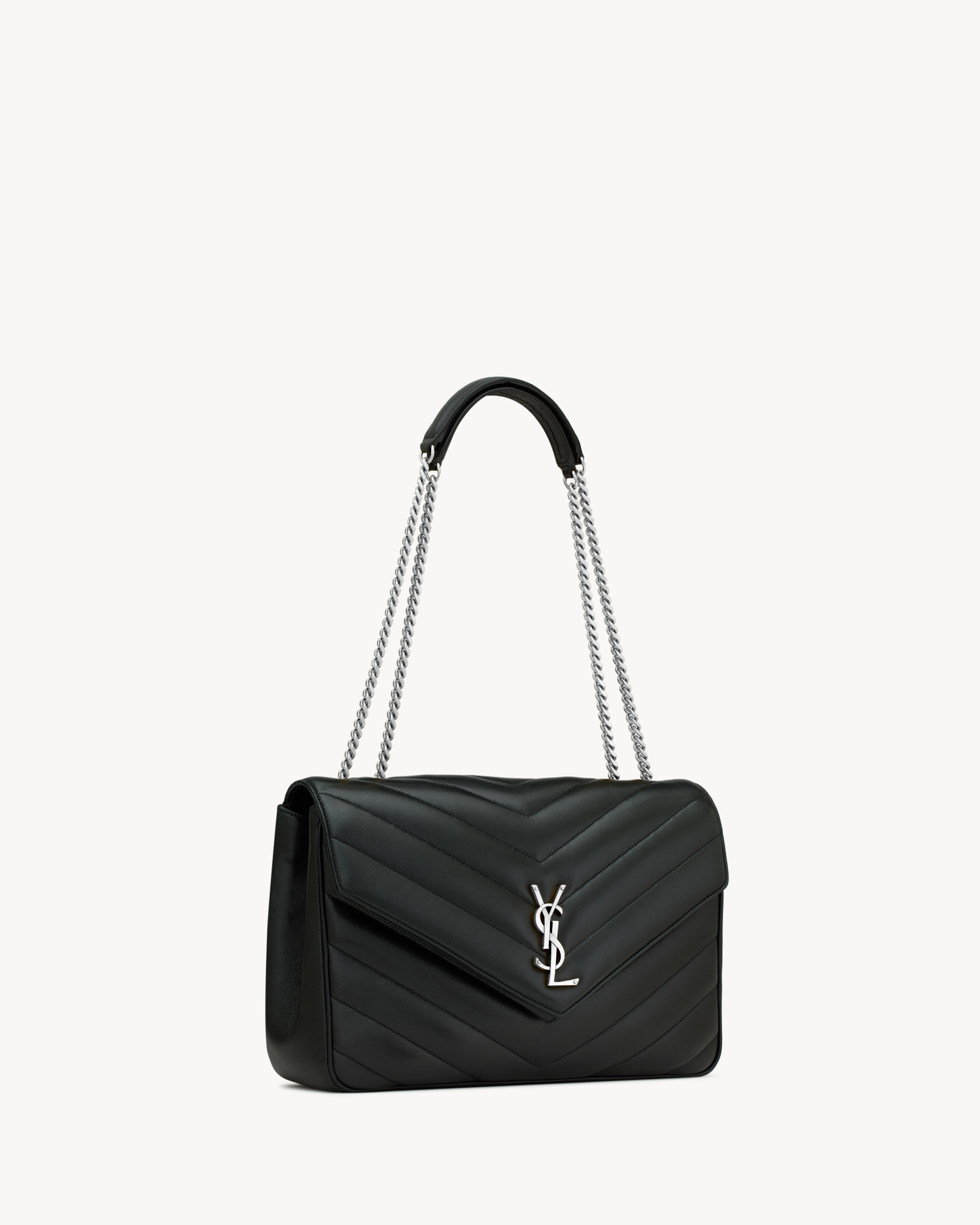 LOULOU large in MATELASSÉ lambskin