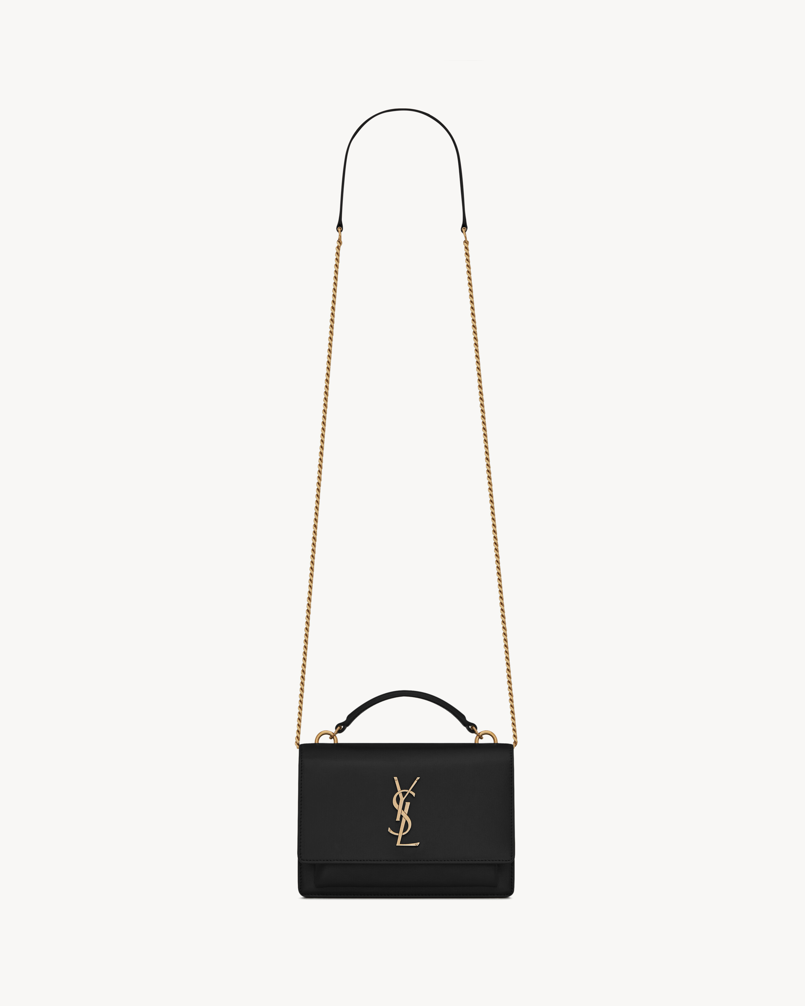 Saint Laurent Sunset Monogram Leather Chain Wallet – STYLISHTOP