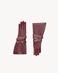 aviator gloves in leather