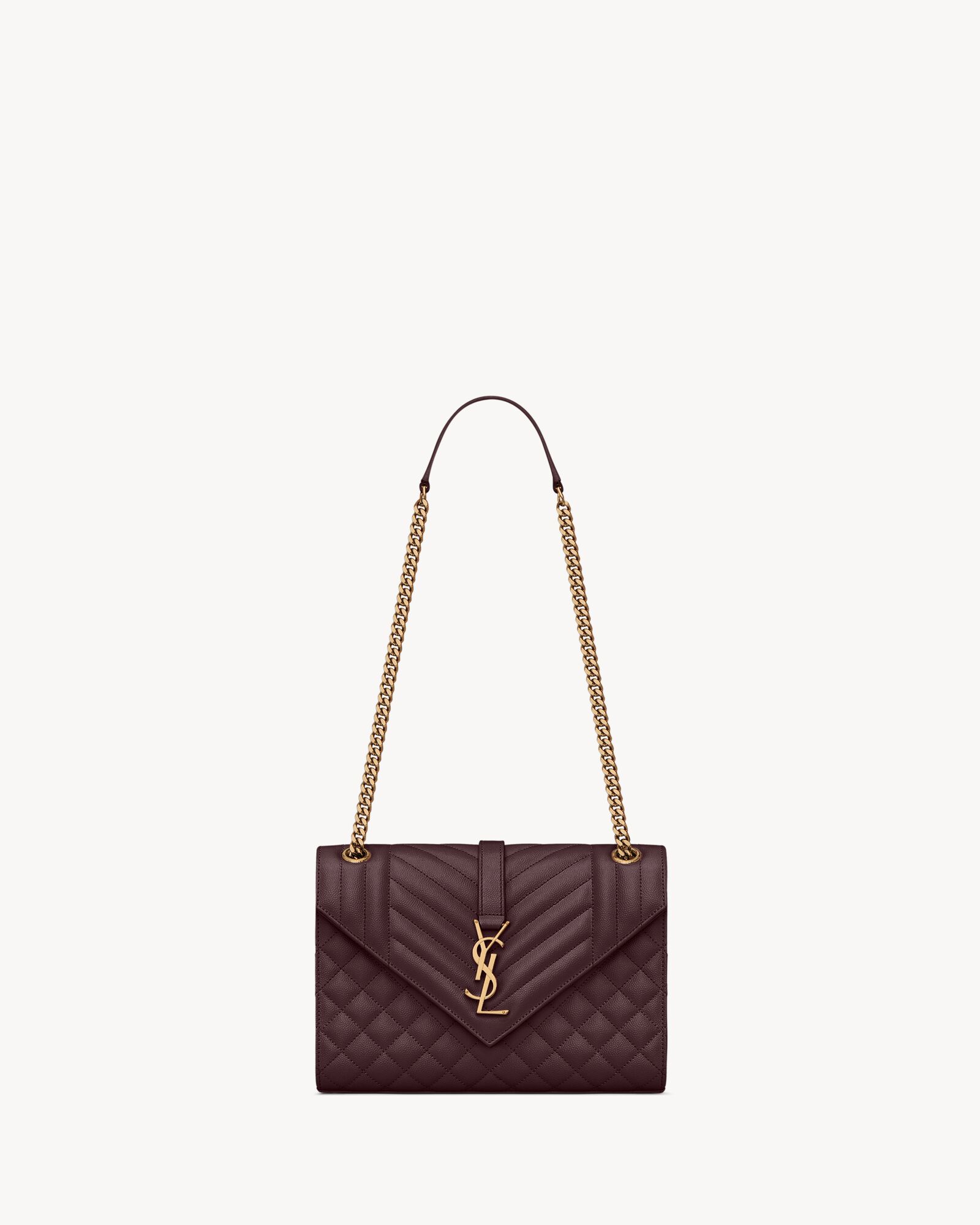 ENVELOPE medium in grain de poudre leather — 600185BOW976195
