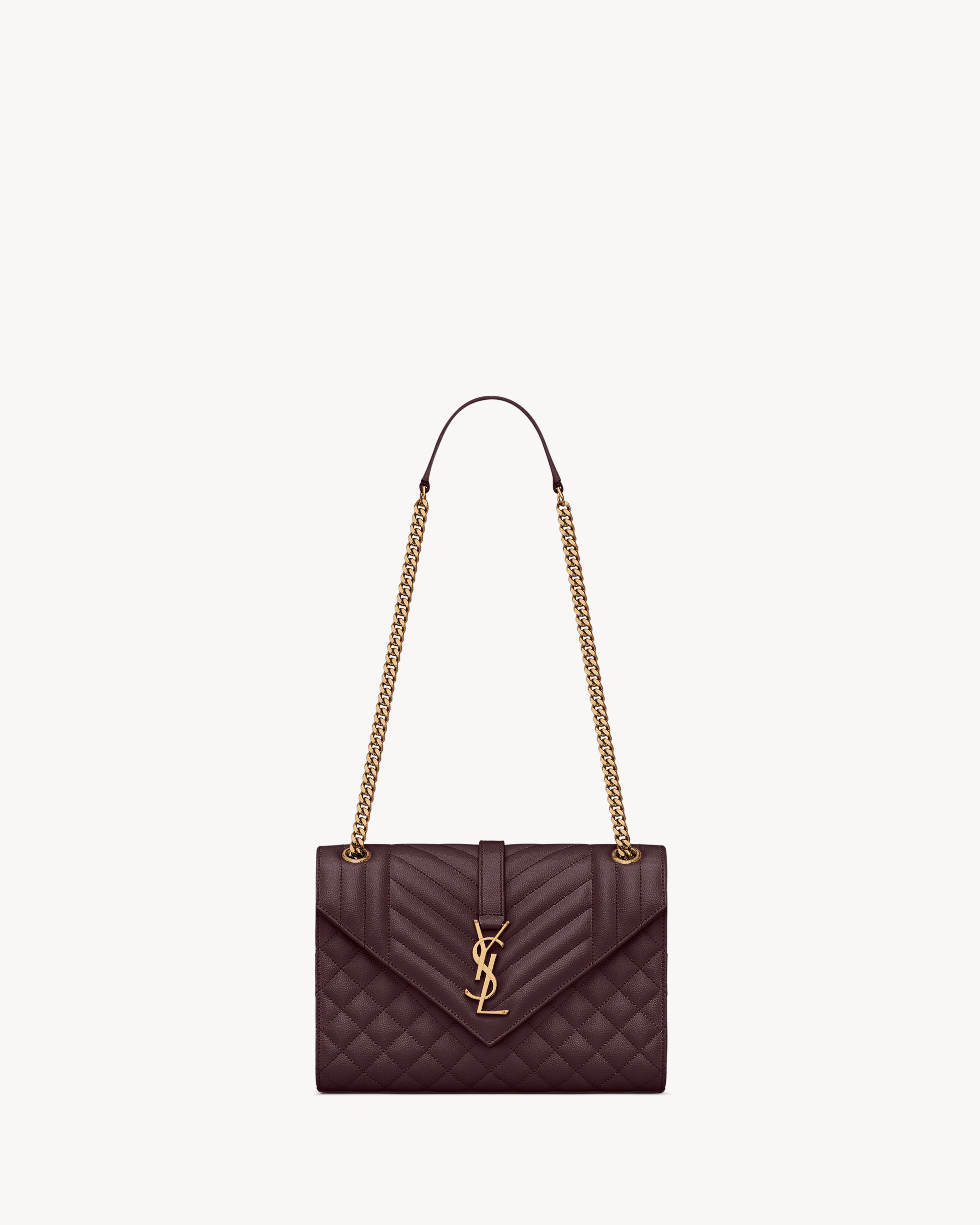 ENVELOPE medium in grain de poudre leather
