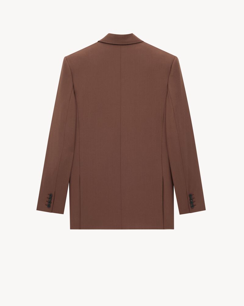 jacket in wool gabardine