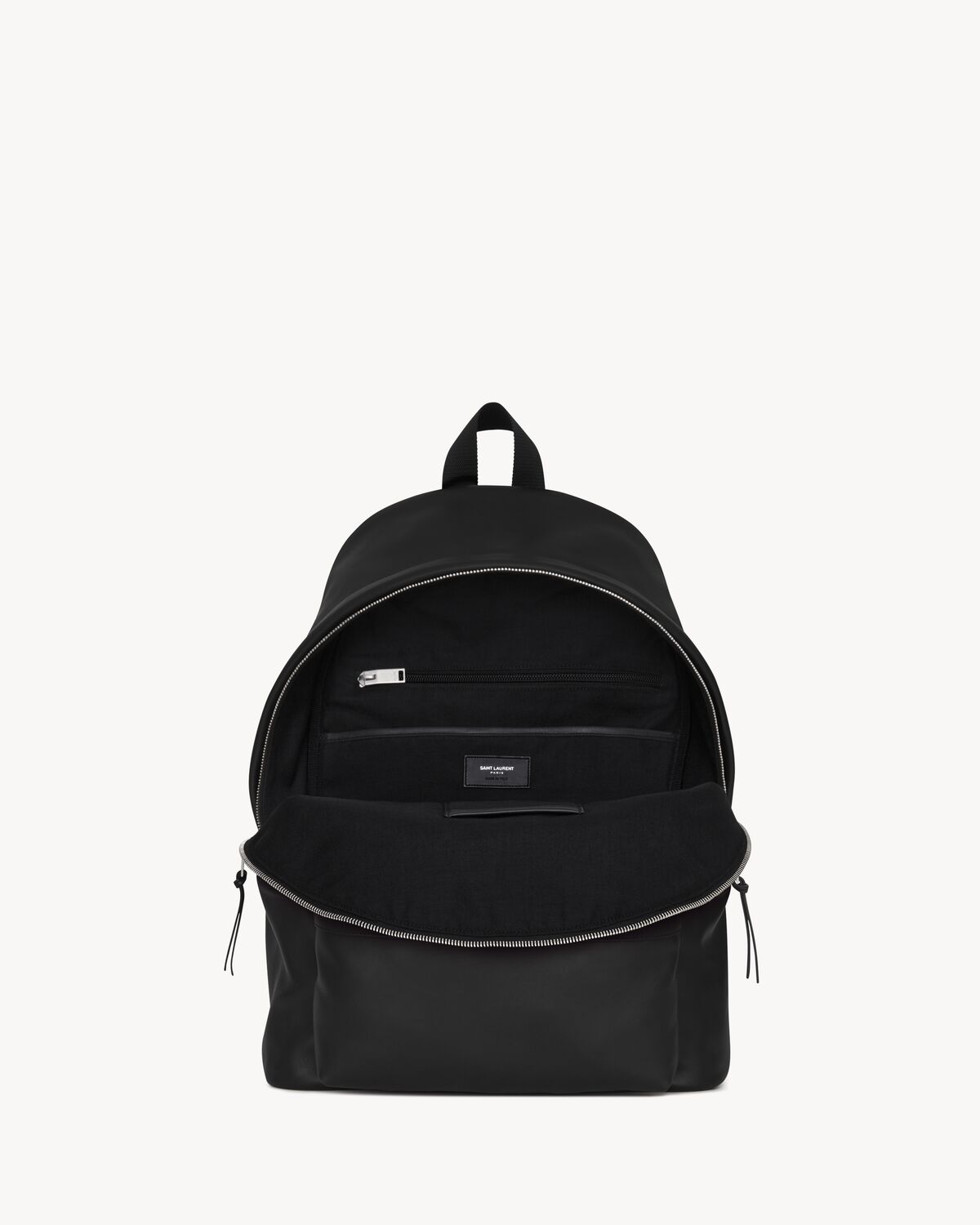 city backpack in matte leather in Black | Saint Laurent | YSL US