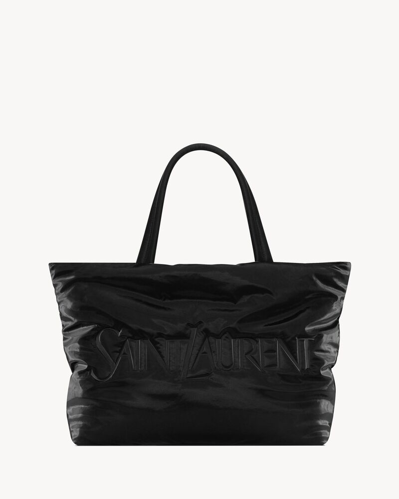 SAINT LAURENT TOTE IN SILKTECH CANVAS