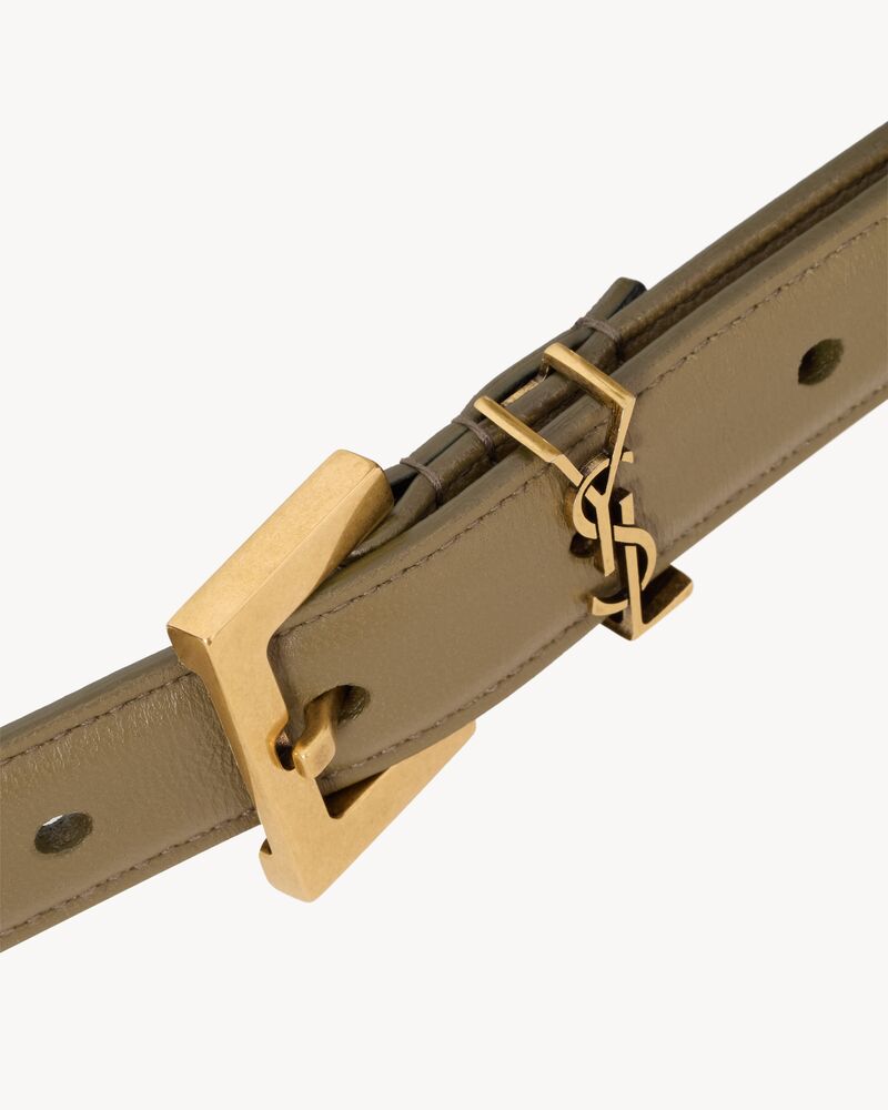 CASSANDRE thin belt in smooth leather