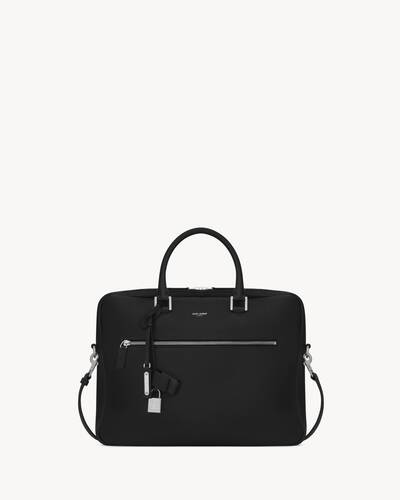 sac de jour briefcase in grained leather