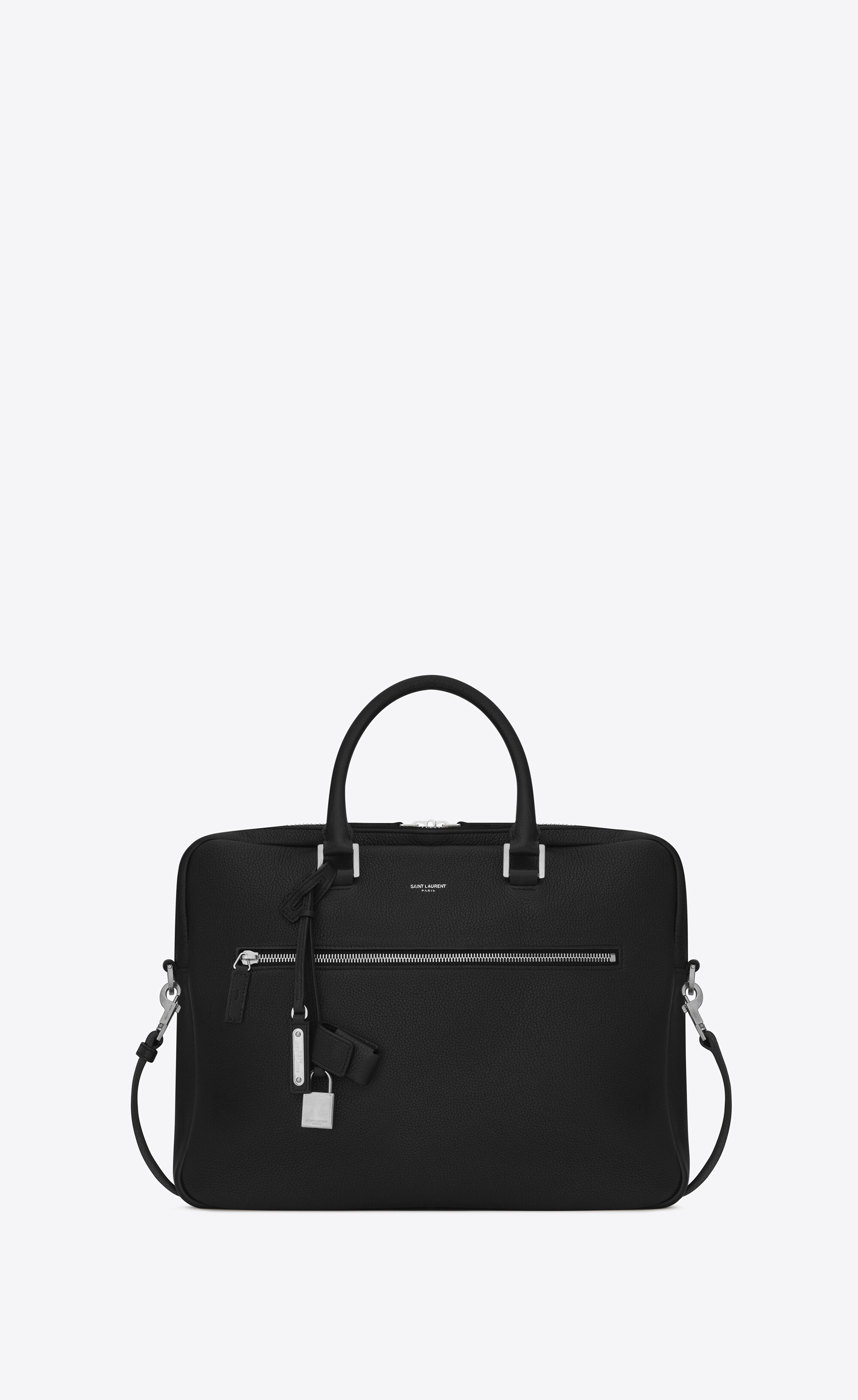 Sac de jour briefcase in grained leather | Saint Laurent | YSL.com