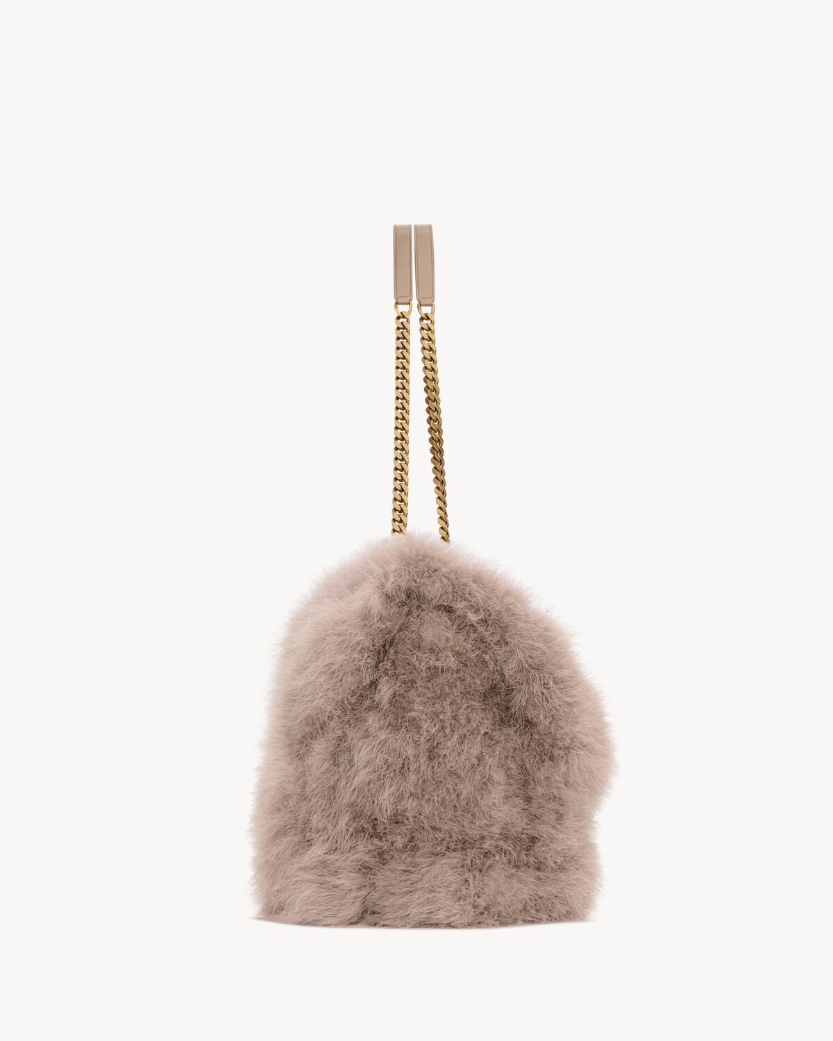 생로랑 깃털 소재의 오버사이즈 니키 숄더백 801627FADZ81499