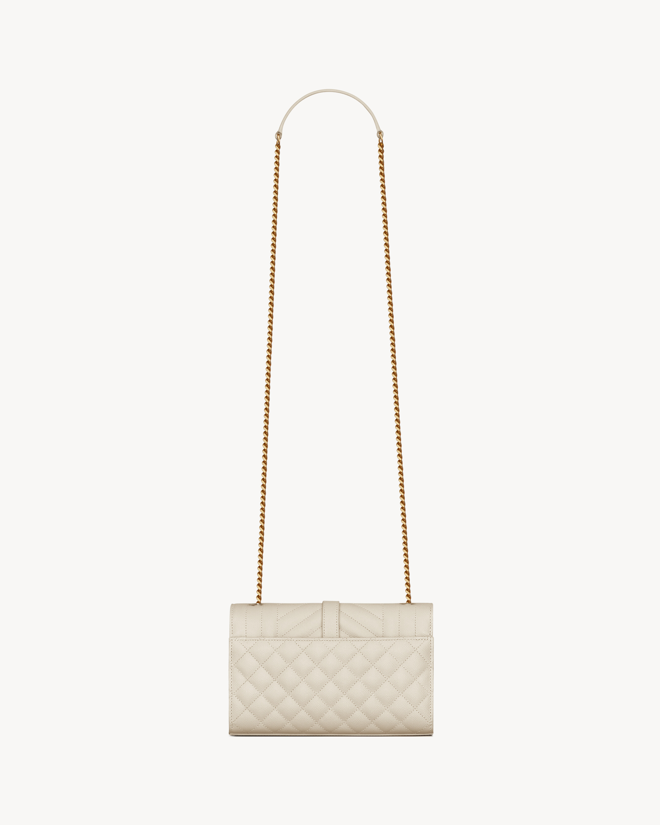 ENVELOPE SMALL IN QUILTED GRAIN DE POUDRE EMBOSSED LEATHER
