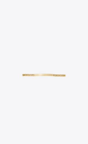 ID bracelet in 18K yellow gold | Saint Laurent | YSL.com