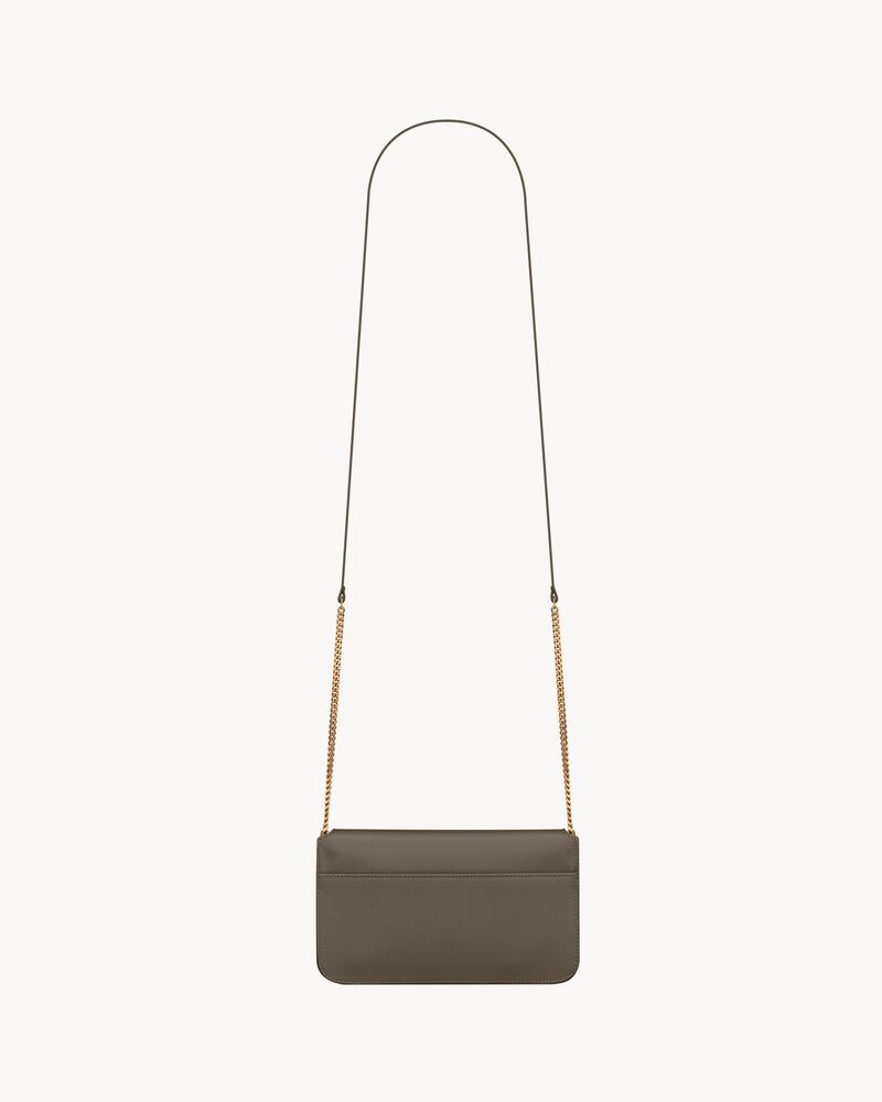 CASSANDRE phone holder in smooth leather