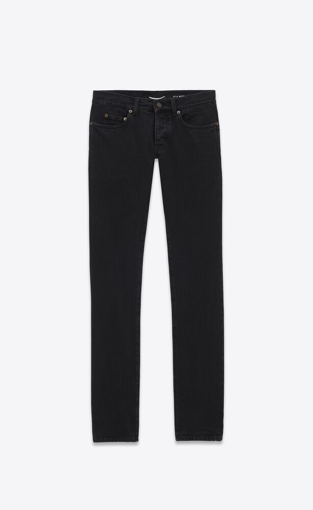 slim-fit jeans in carbon black denim