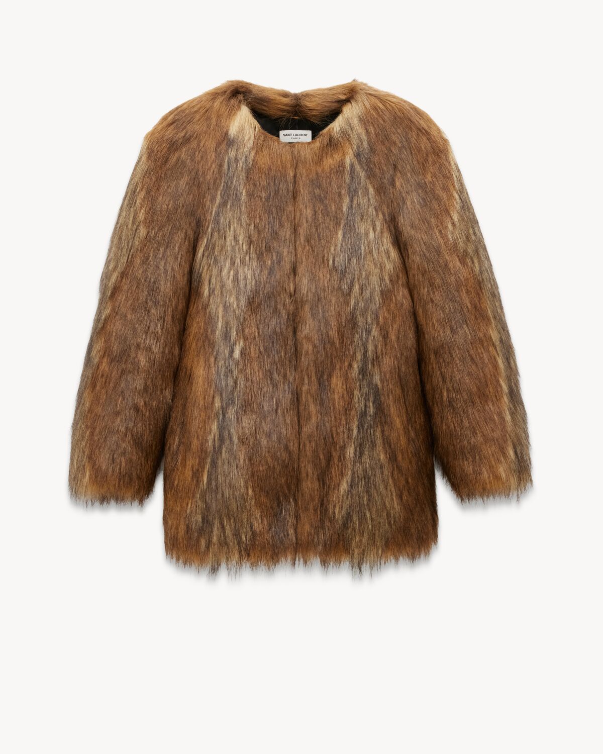 Cappotto corto in animal-free fur