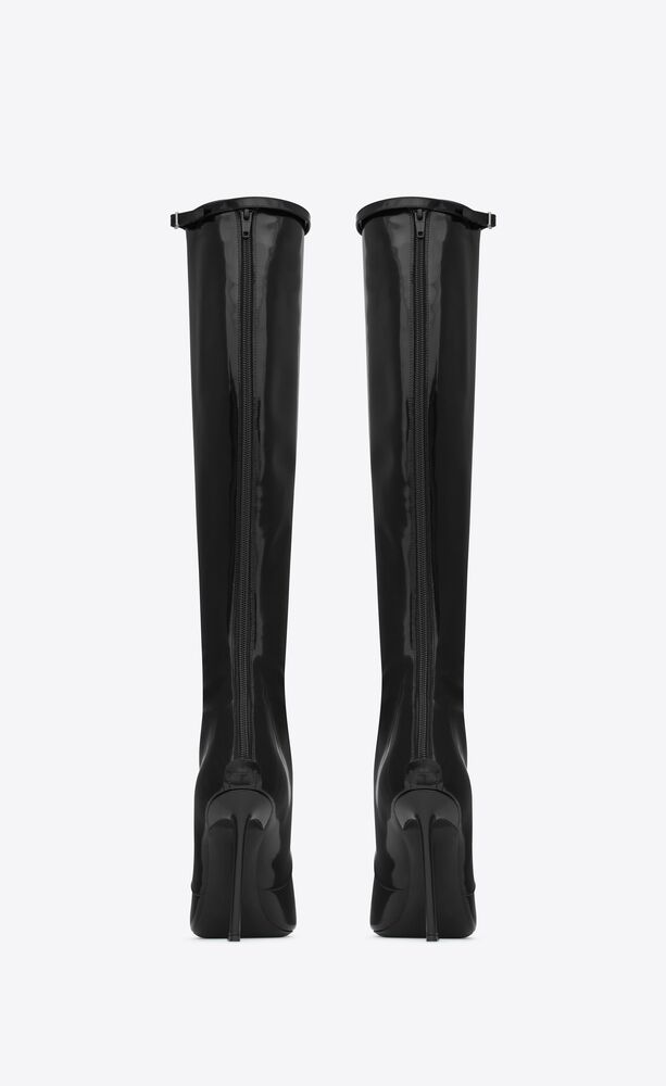 Justify boots in shiny leather | Saint Laurent | YSL.com