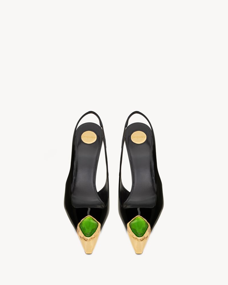 LOULOU slingback pumps in patent leather