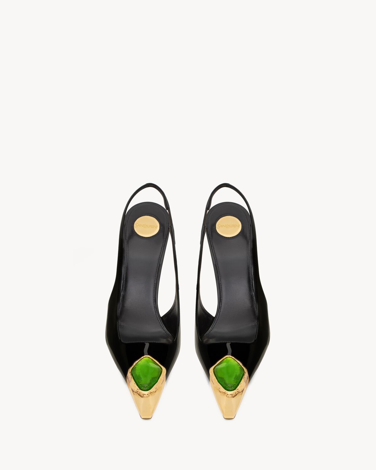 loulou slingback pumps in patent leather