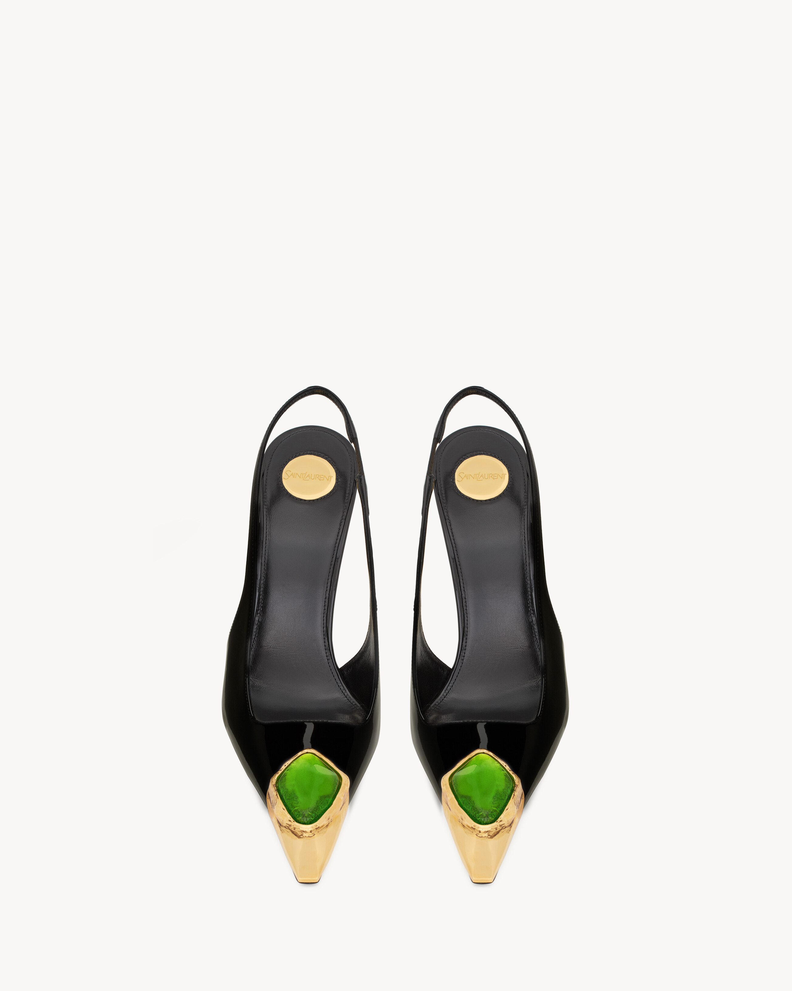 LOULOU slingback pumps in patent leather