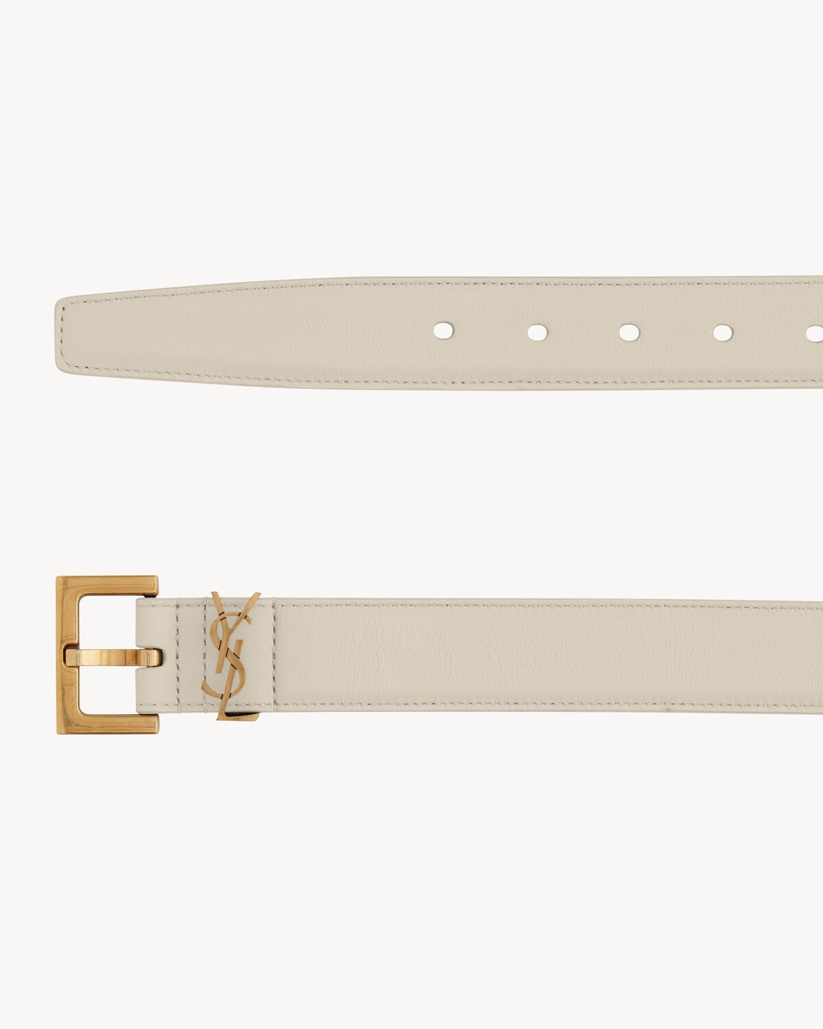 생로랑 샤인 박스 생 로랑 가죽 소재의 스퀘어 버클 카상드르 벨트 634437BOO0W9207