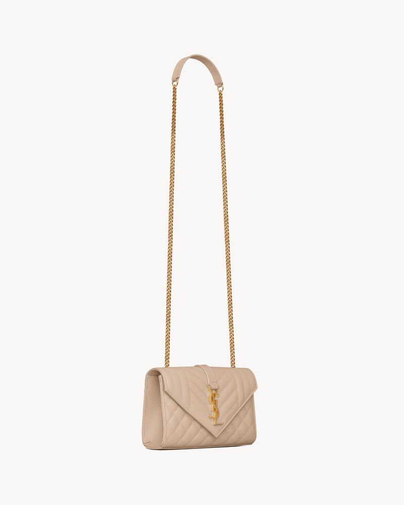 [RECTO] / ☆ 25SS ENVELOPE BAG / DARK CHOCOLATE ENVELOPE MEDIUM IN QUILTED GRAIN DE POUDRE EMBOSSED LEATHER