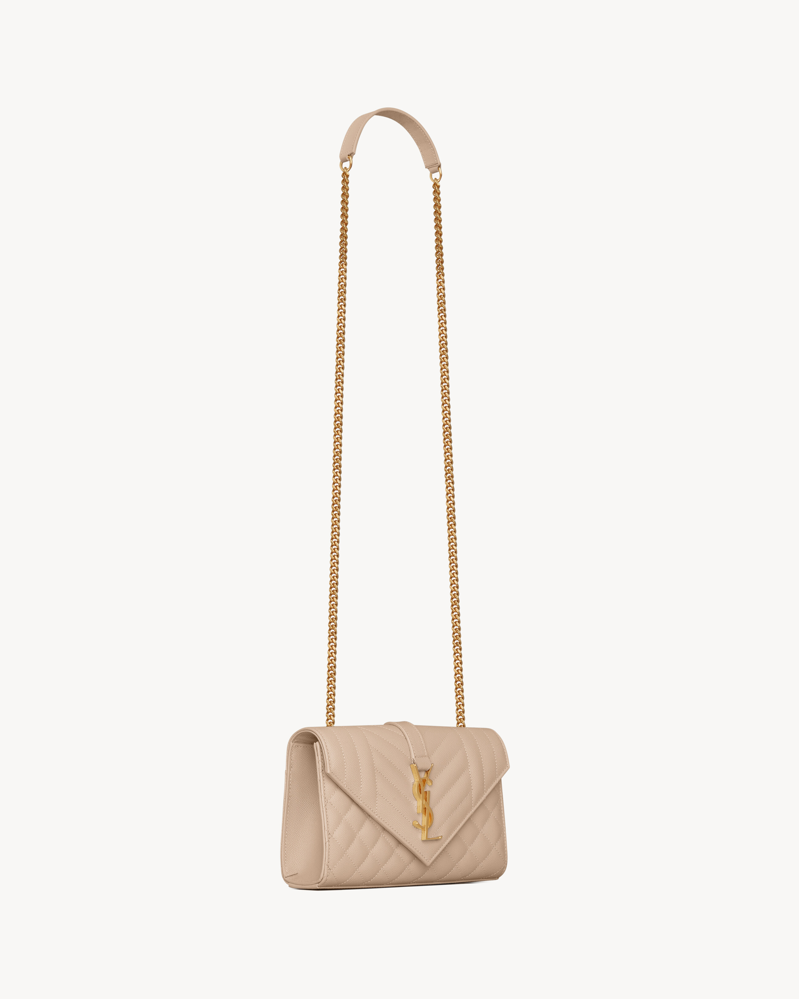 ENVELOPE SMALL IN QUILTED GRAIN DE POUDRE EMBOSSED LEATHER