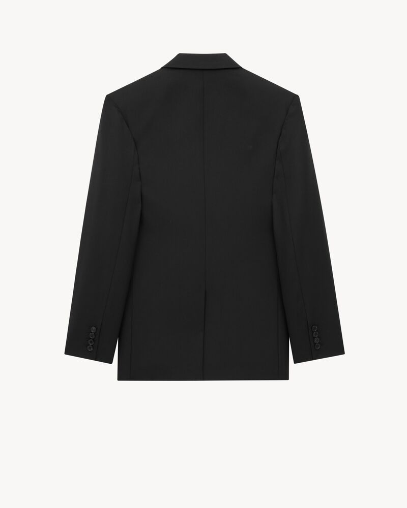 jacket in gabardine saint laurent