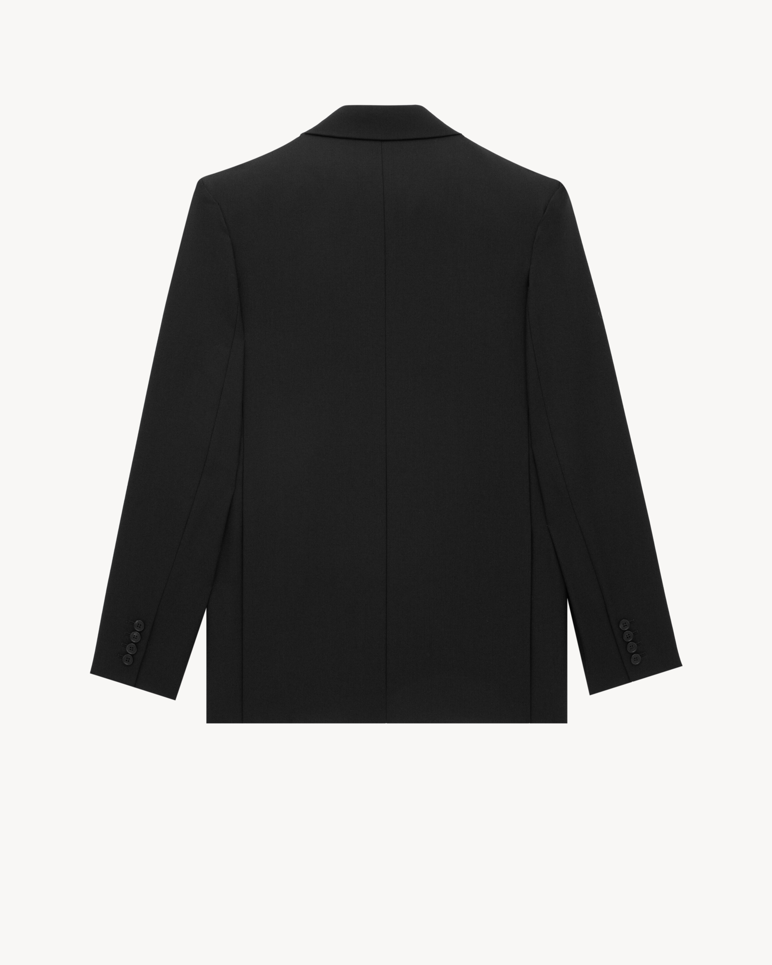 jacket in wool canvas