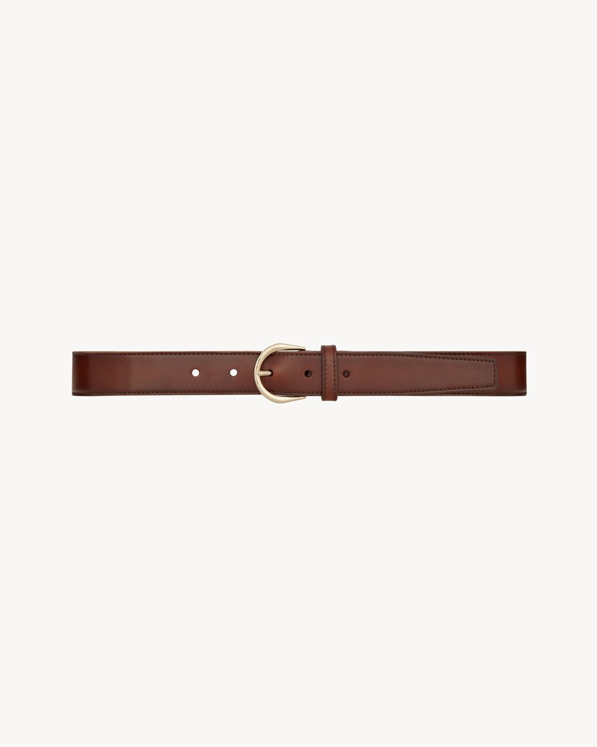 crescent moon belt in leather