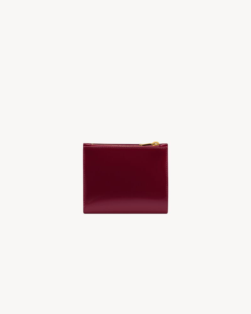 UPTOWN Compact wallet in patent leather