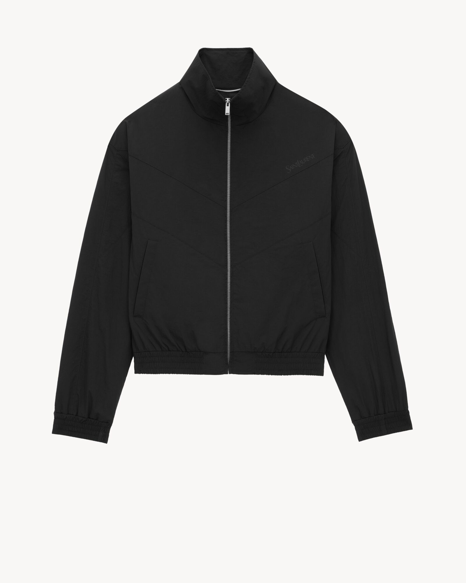 SAINT LAURENT blouson in crinkled nylon | Saint Laurent | YSL.com