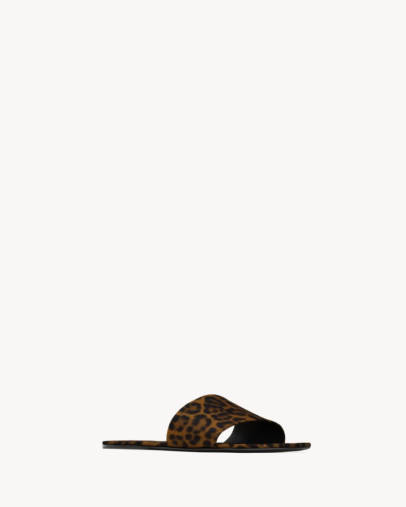 CARLYLE sandales en gros-grain léopard