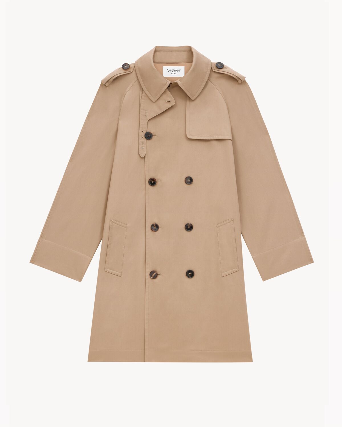 trench coat in gabardine