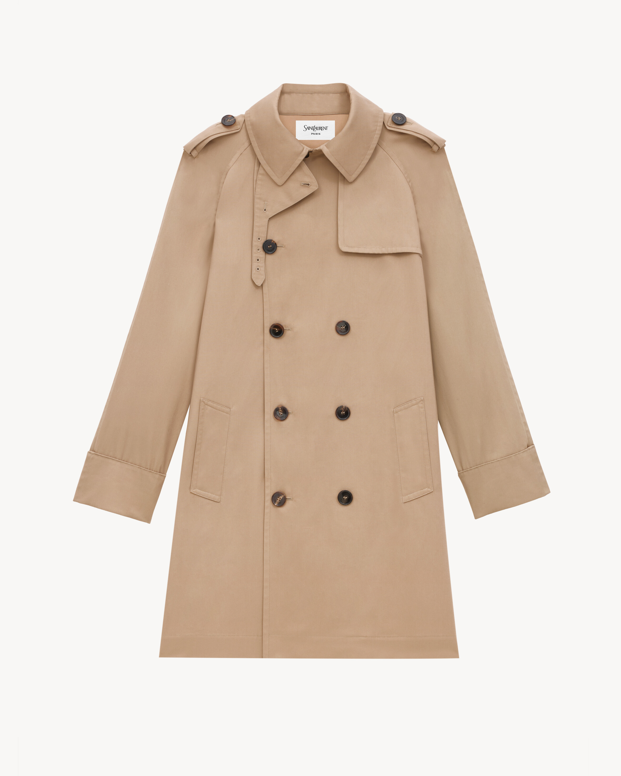 trench coat in gabardine