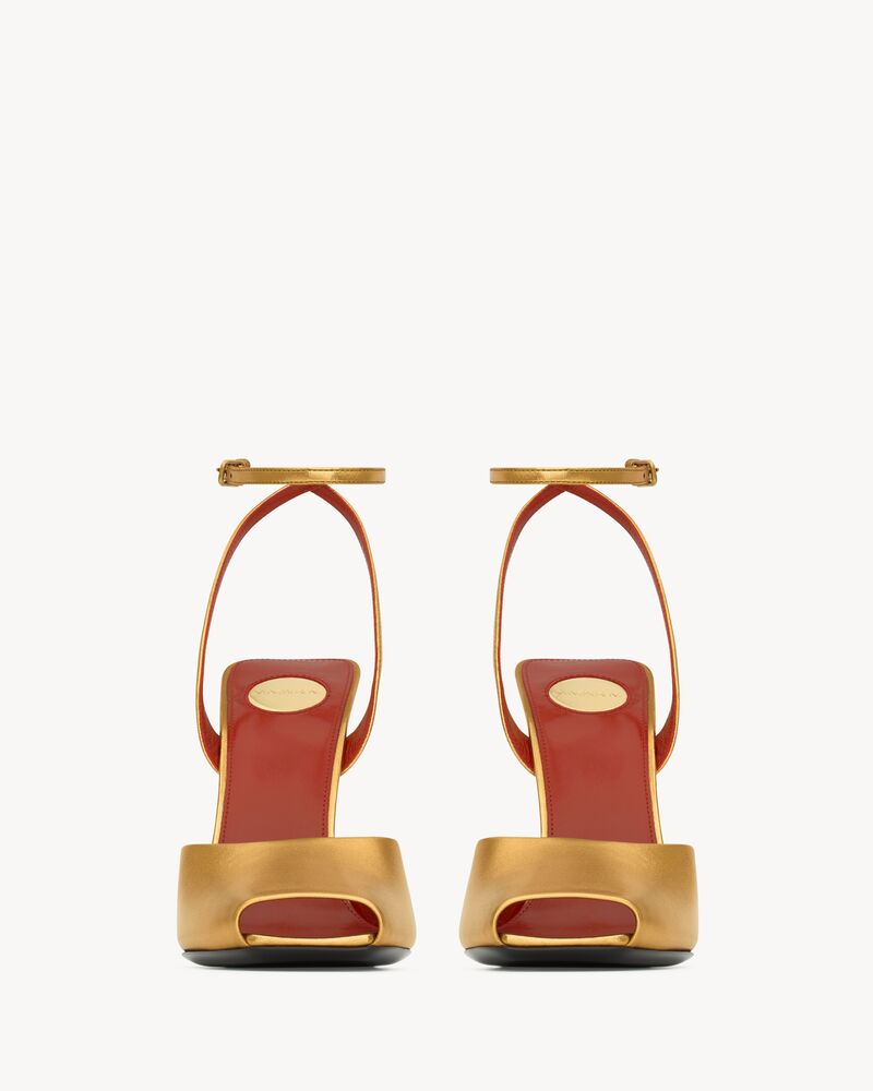 LA SCANDALE sandals in metallic leather