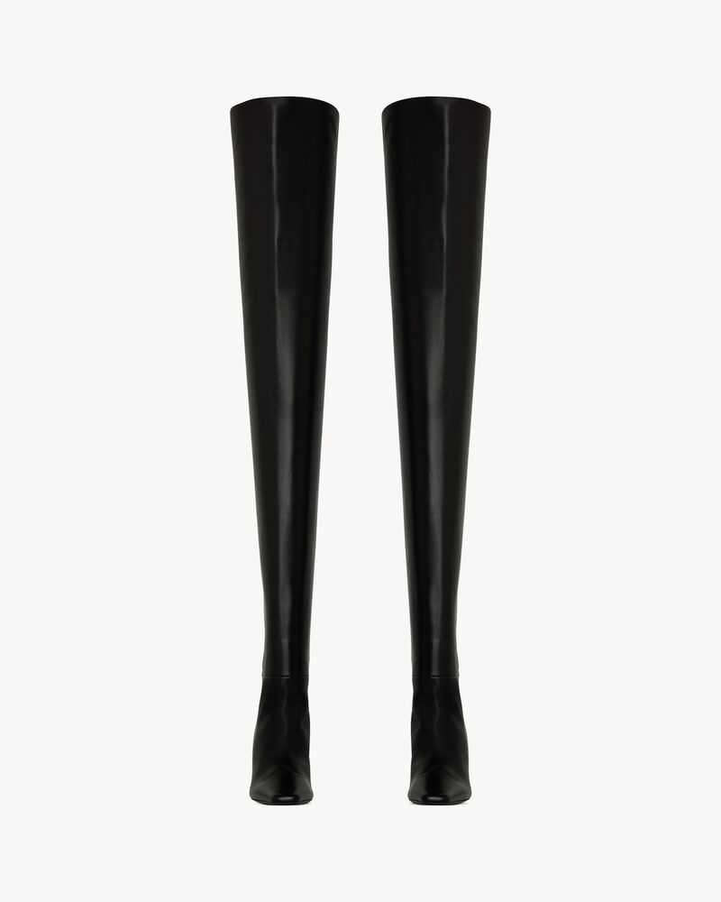 JILL over-the-knee boots in smooth leather