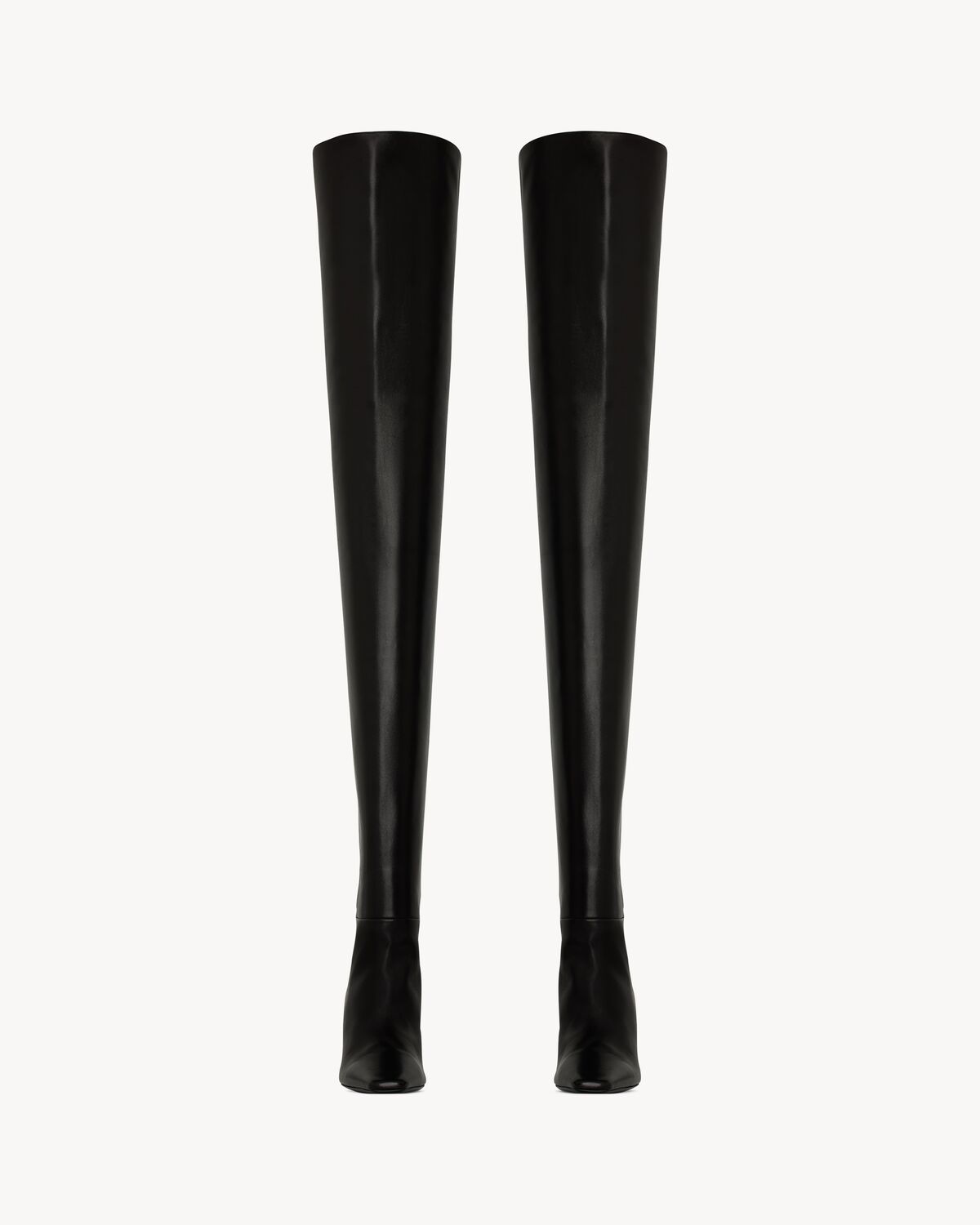 JILL over-the-knee boots in smooth leather